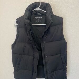 Quince Black Puffer Vest